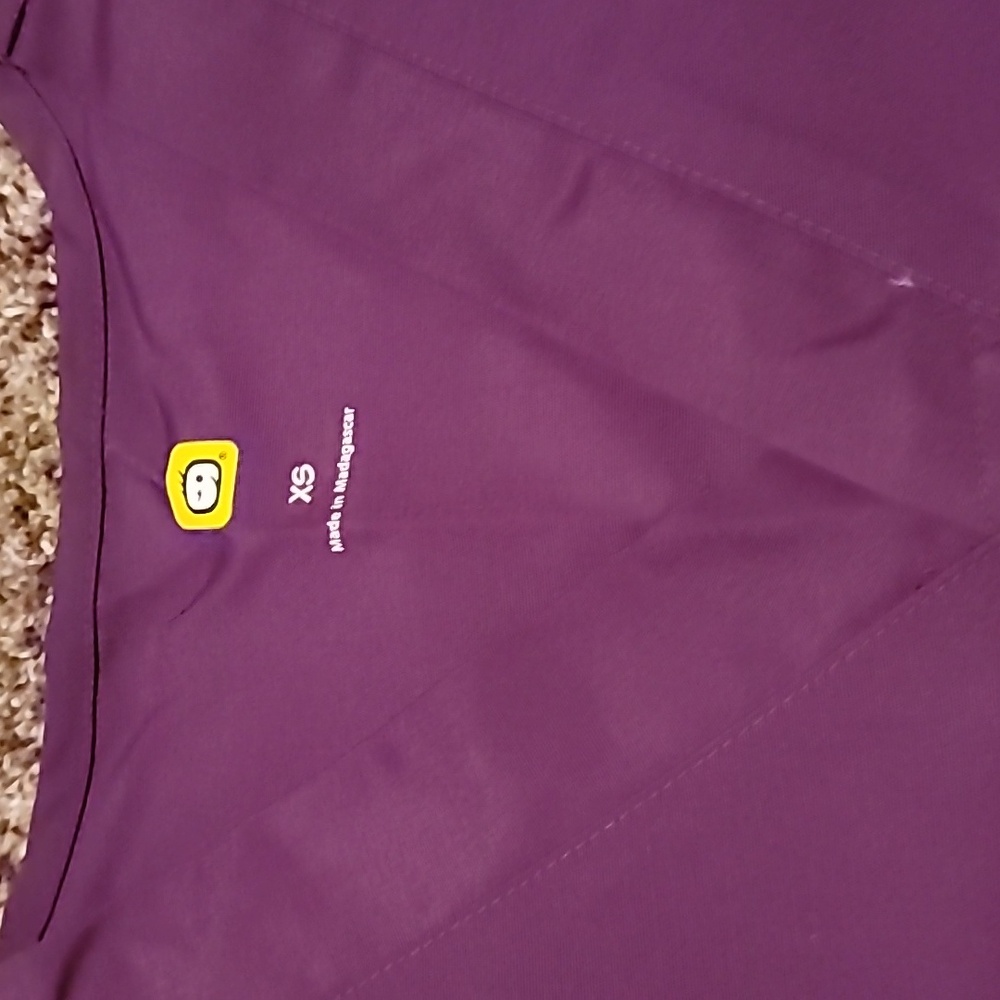 Purple Short Sleeve Top Nwt Scrubs - Picture 2 of 4